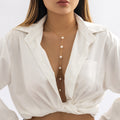 Sexy Chest Chain Bikini Pearl Necklace