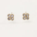 Four Clover Rhinestone Stud Earrings