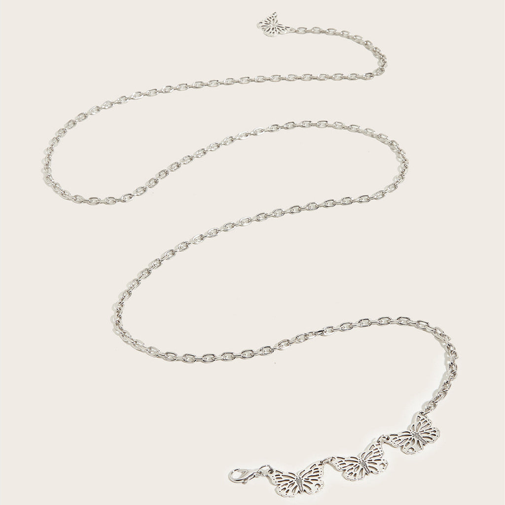 Waist Chain Belt Butterfly Metal Chain Belt