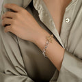 Two Tone OT Clasp Bracelet