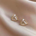 Geometric Triangle Stud Earrings