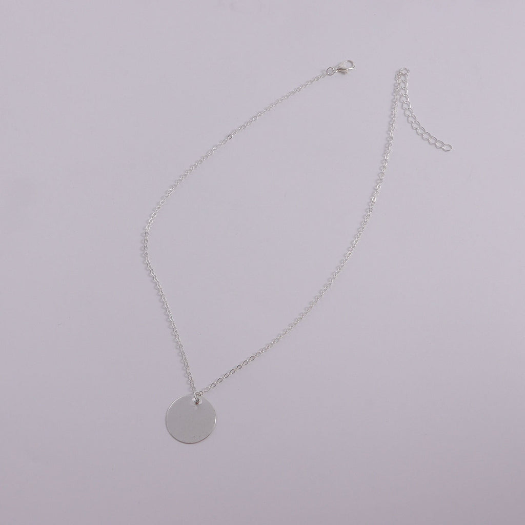 Disc Charm Pendant Necklace