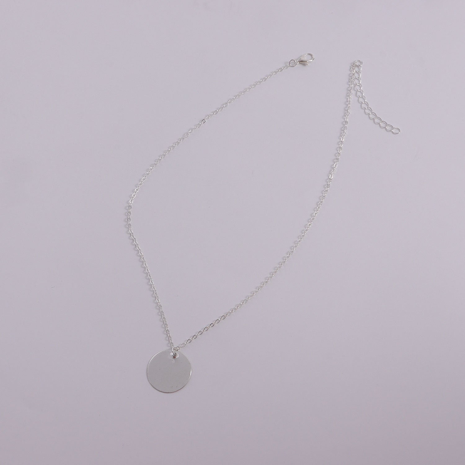 Disc Charm Pendant Necklace