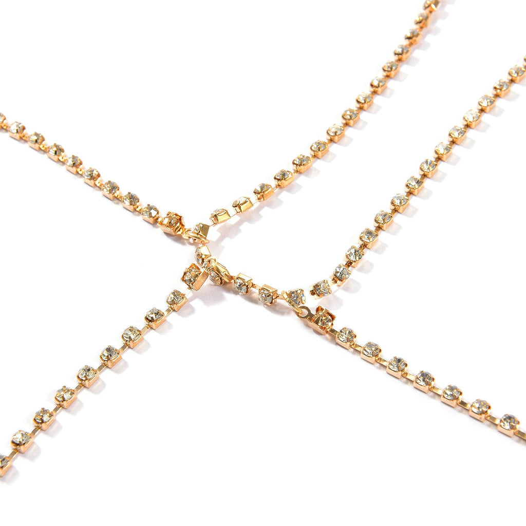 Sexy Chest Bra Chains Women Jewelry Rhinestone Body Chain