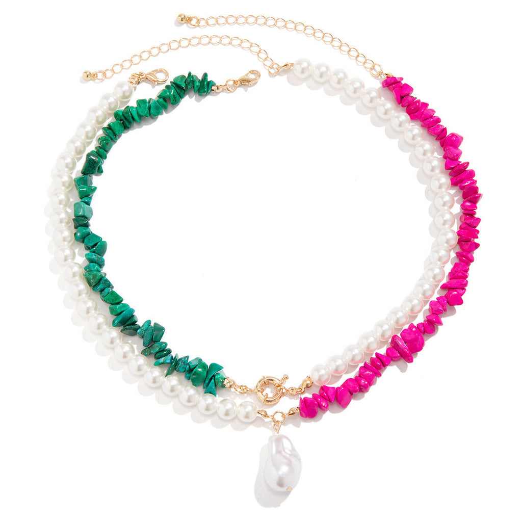 Vintage Multi-layer Beaded Chain Choker Necklaces