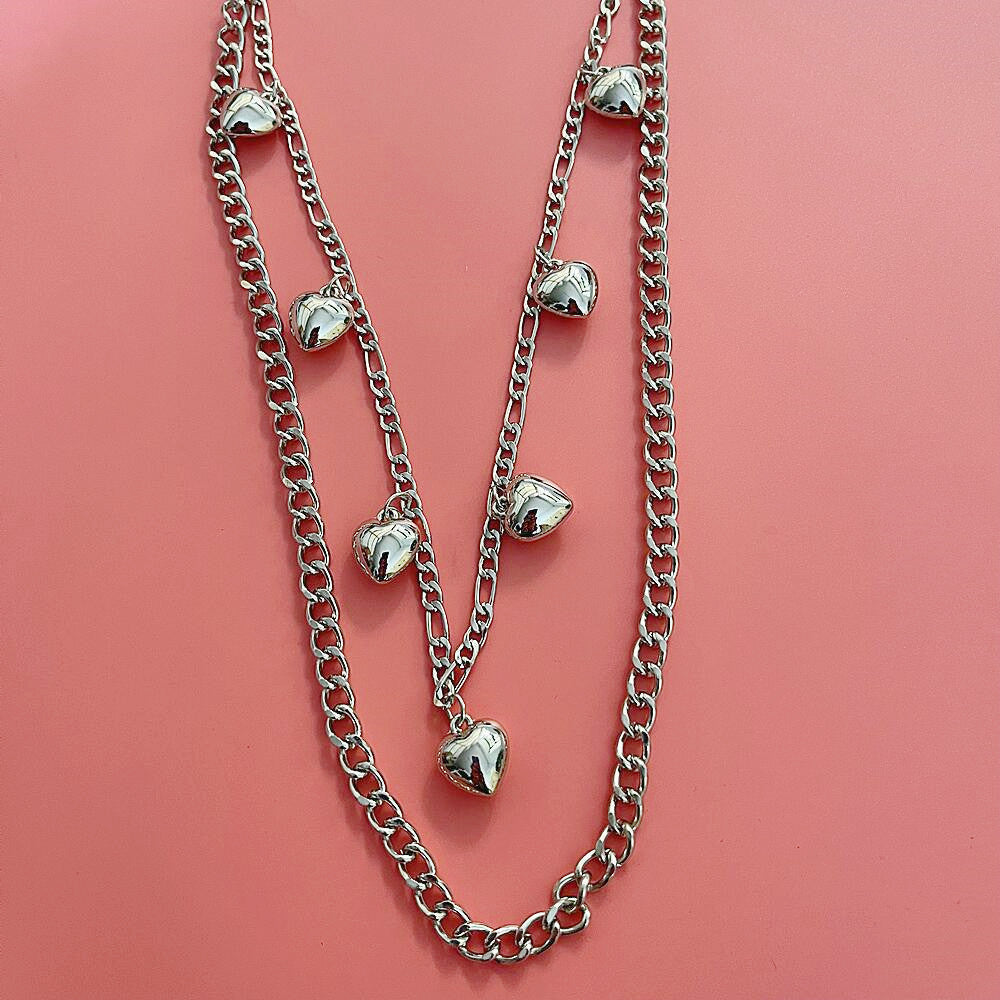 Metal Belt Rock Punk Hip Hop Heart Pants Chain