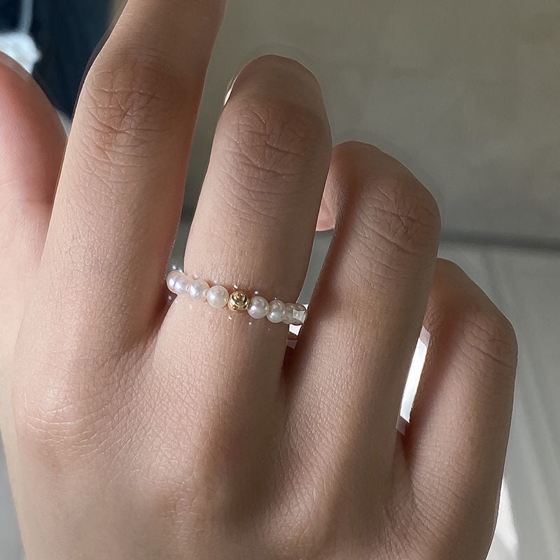 Tinny Pearl Rings