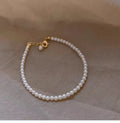 Women Glass Pearl Bracelet