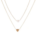 Double Layer Pendant Choker Necklace