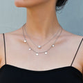 Double Link Chain Round Coin Collar Collier Women Necklaces