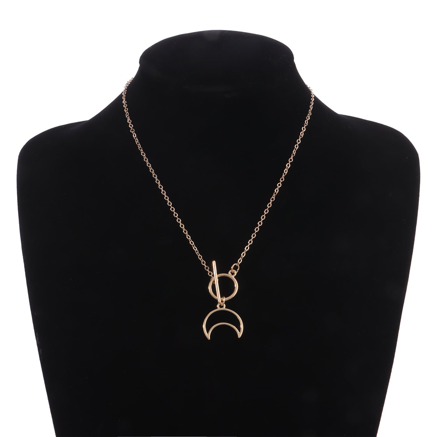 Moon Shape Pendant Necklace
