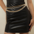 Women Pearl Waist Chain Women Sexy Layer Body Jewelry