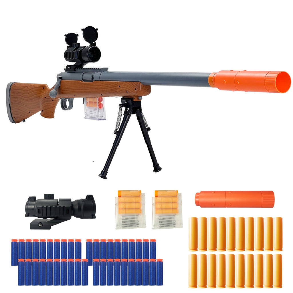 M24 Tactical Toy Gun - Features realistic design and safe soft bullets for endless fun and excitement! Birthday gift, children's gift, Christmas, outdoor game toys.