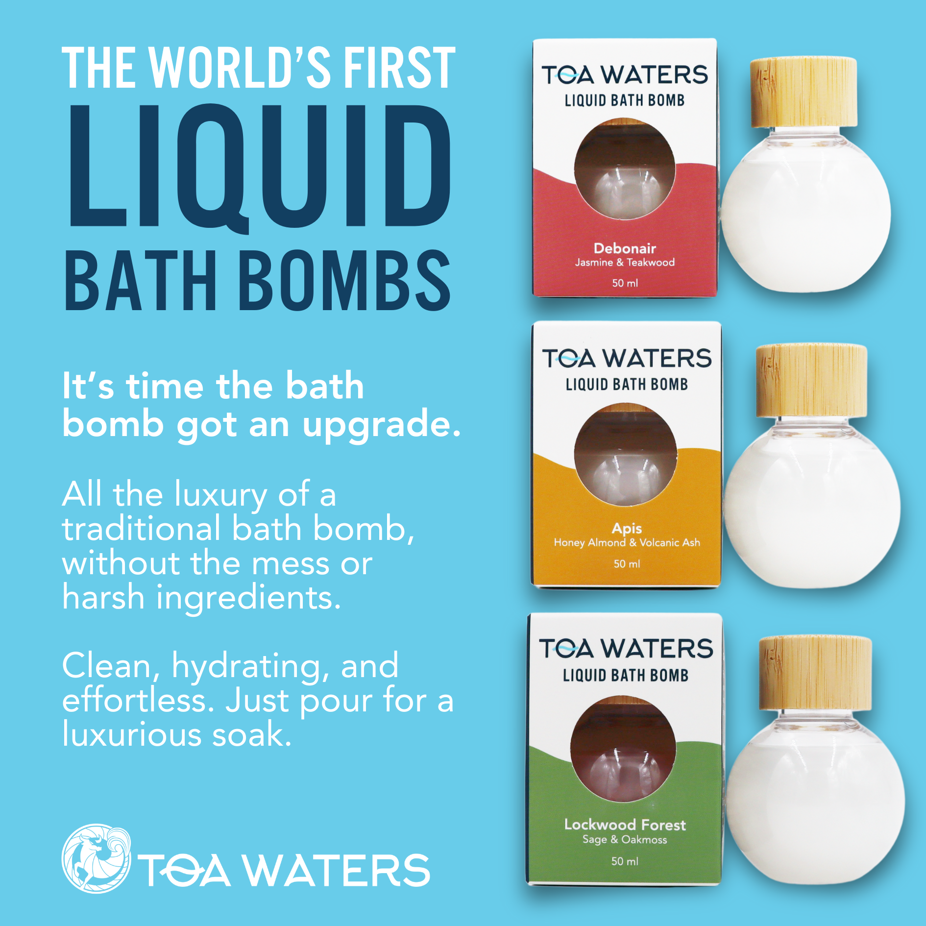 Havana Liquid Bath Bomb - Rum and Sandalwood