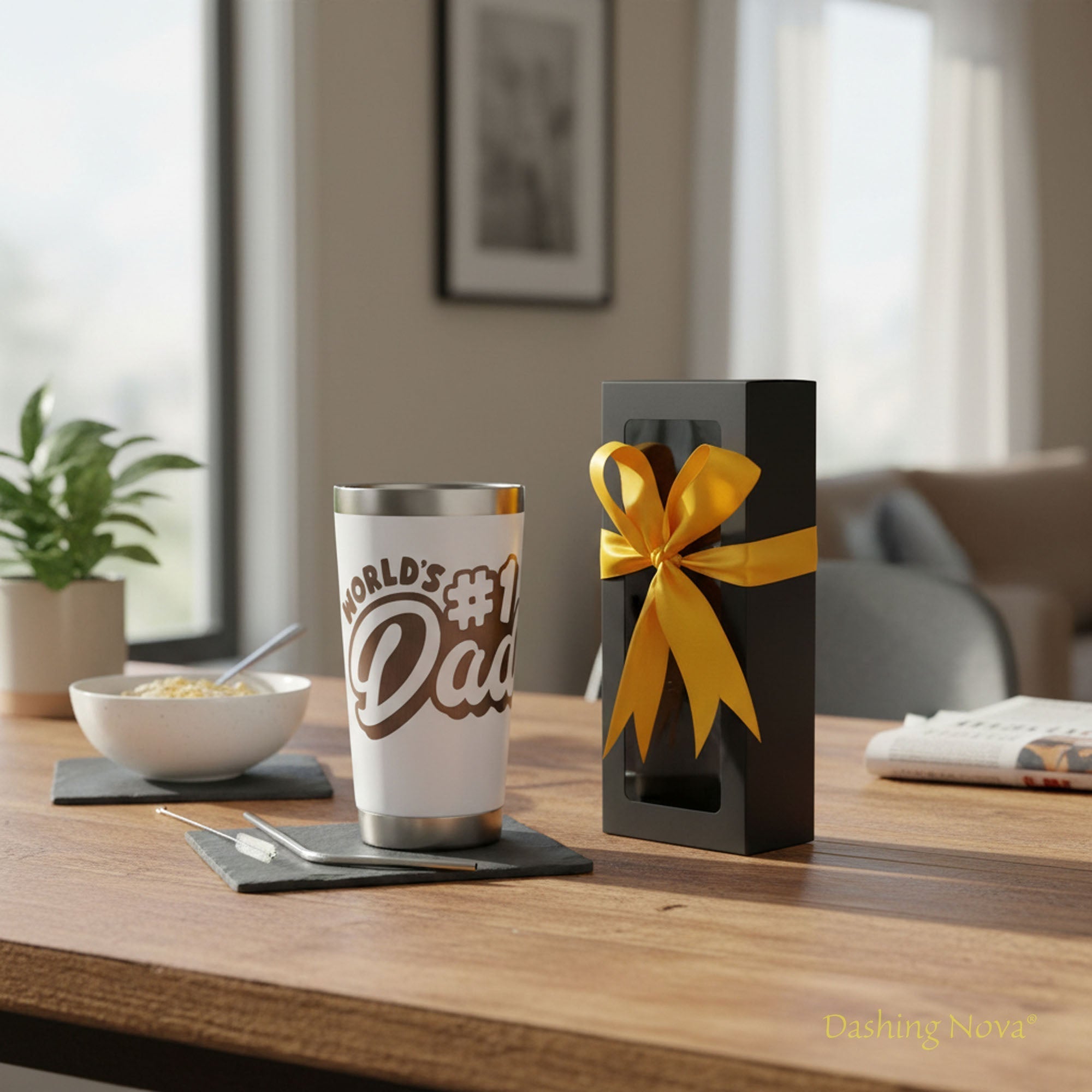 Best Dad Ever Laser Engraved Tumbler - Father's Day & Birthday Gift