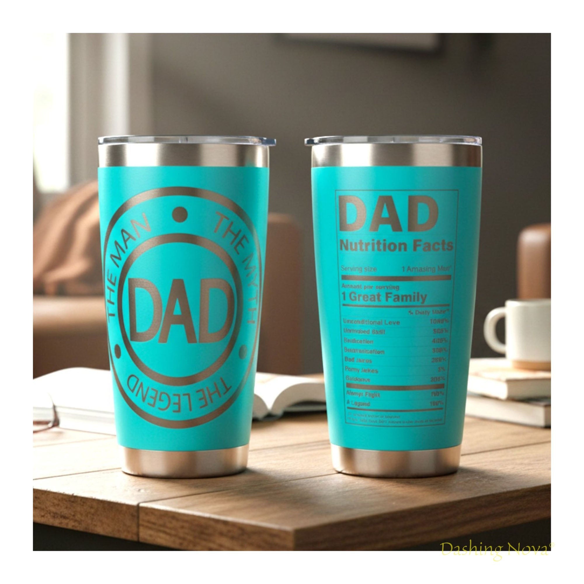 Best Dad Ever Laser Engraved Tumbler - Father's Day & Birthday Gift
