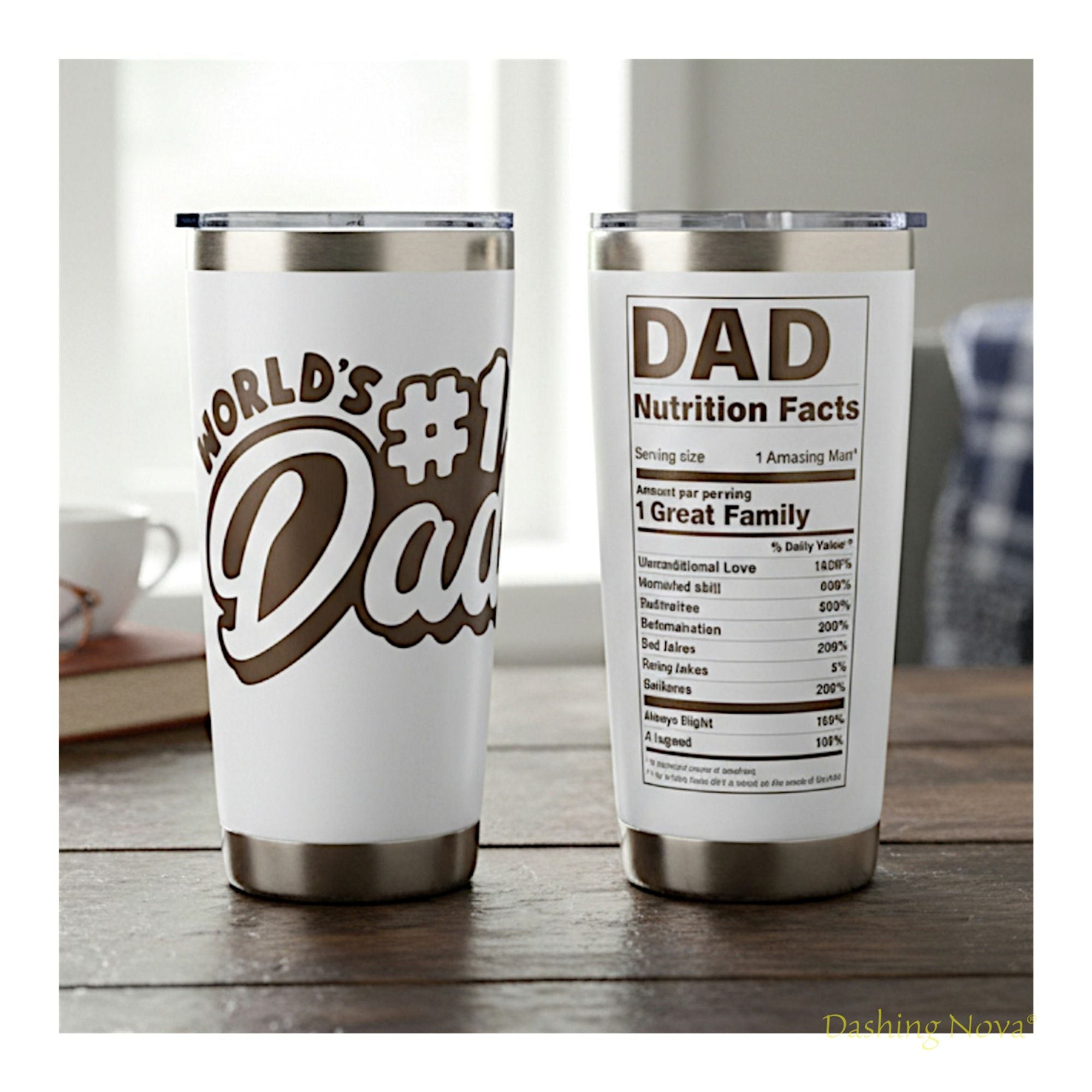 Best Dad Ever Laser Engraved Tumbler - Father's Day & Birthday Gift