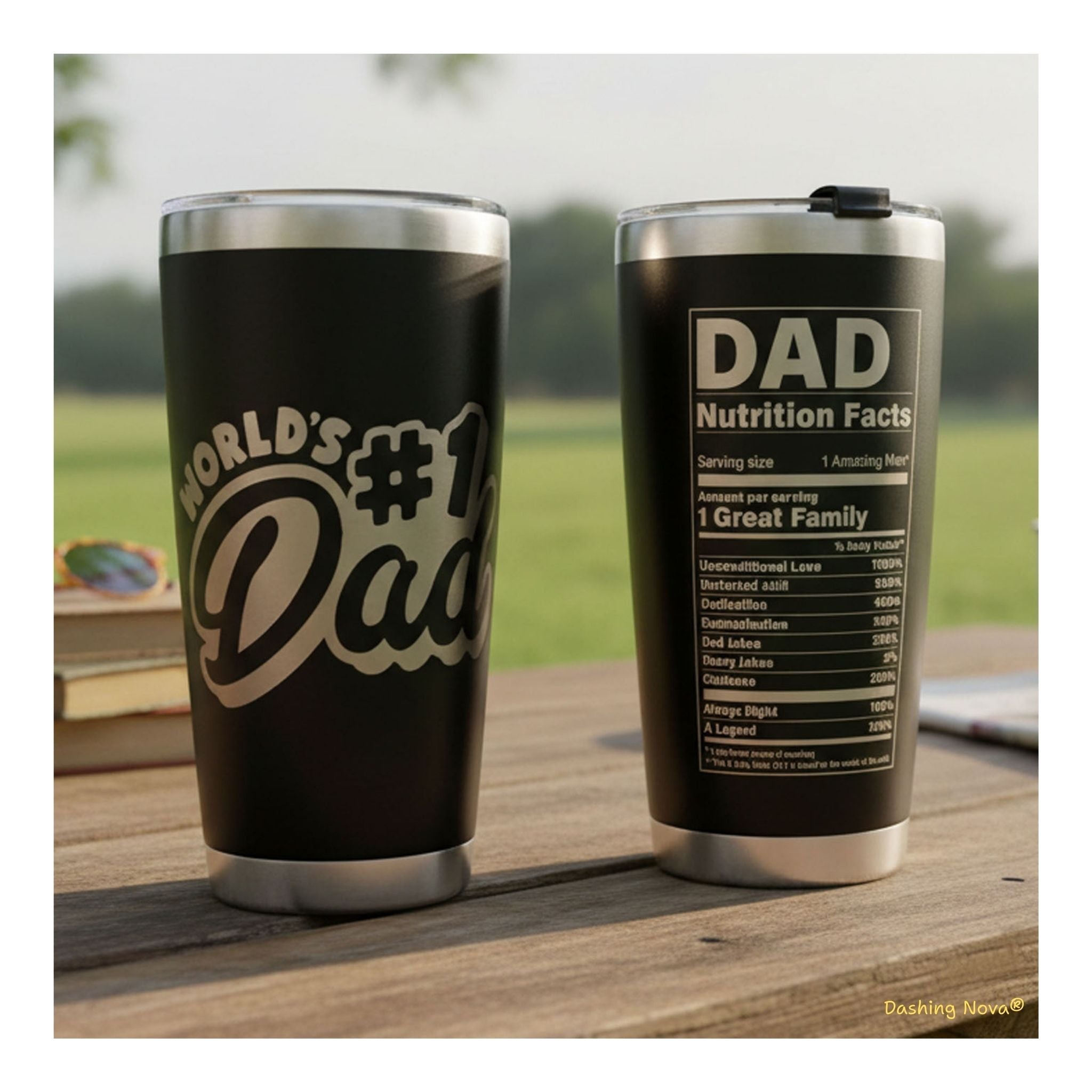 Best Dad Ever Laser Engraved Tumbler - Father's Day & Birthday Gift