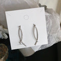 Geometric Lines Cross Earrings