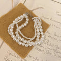 Multilayered Pearls Bracelet
