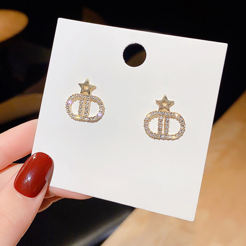 Stone Star Earrings